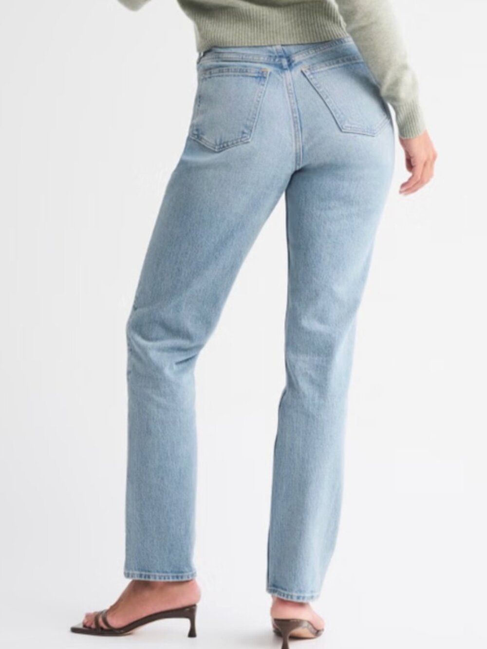 Abercrombie and Fitch Curve Love Ultra High Rise 90s Straight Jean Sz 28 / 6 xl - Picture 3 of 14